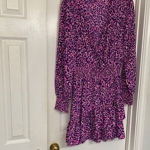 Lilly Pulitzer Pink and Purple Long Sleeve Dress